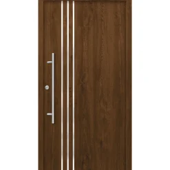 SplenDoor  Premium-Haustür Passivedoor Kalmar energiesparend nussbaum 100 x 200 cm links