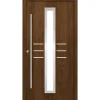 SplenDoor  Premium-Haustür Passivedoor Lund RC2 energiesparend einbruchsicher nussbaum 110 x 210 cm links