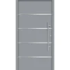 SplenDoor  Premium-Haustür Passivedoor Visby energiesparend grau 110 x 210 cm rechts