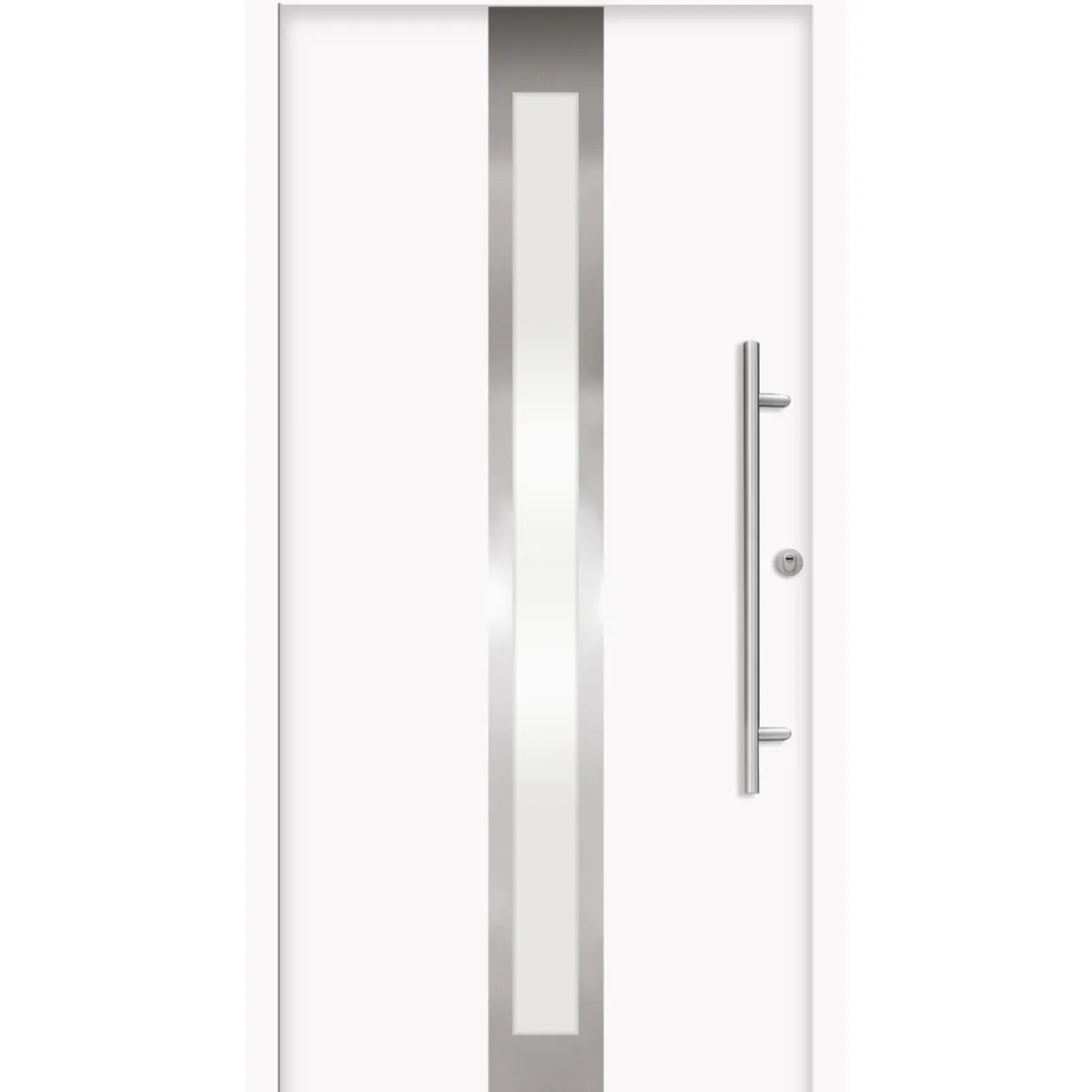 SplenDoor Premium-Haustür Passivedoor Stockholm RC2 energiesparend einbruchsicher weiss 100 x 210 cm rechts