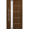 SplenDoor  Premium-Haustür Passivedoor Umea RC2 energiesparend einbruchsicher nussbaum 100 x 210 cm links