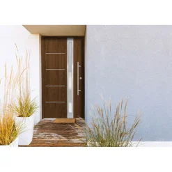 SplenDoor  Premium-Haustür Passivedoor Umea RC2 energiesparend einbruchsicher nussbaum 110 x 210 cm rechts