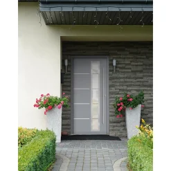 SplenDoor  Premium-Haustür Passivedoor Uppsala energiesparend grau 100 x 210 cm rechts