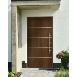 SplenDoor  Premium-Haustür Passivedoor Visby energiesparend nussbaum 110 x 210 cm rechts