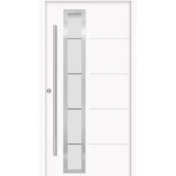 SplenDoor Premium-Haustür Passivedoor Uppsala energiesparend weiss 100 x 210 cm links