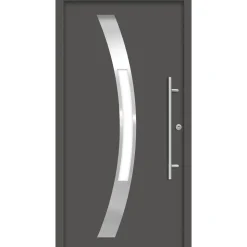 SplenDoor  Premium-Haustür Passivedoor Goeteborg RC2 energiesparend einbruchsicher anthrazit 100 x 210 cm rechts