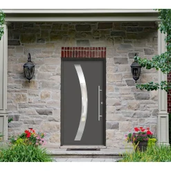 SplenDoor  Premium-Haustür Passivedoor Goeteborg RC2 energiesparend einbruchsicher anthrazit 100 x 210 cm rechts