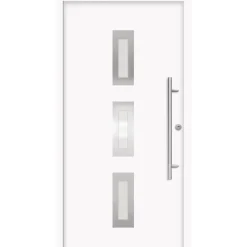 SplenDoor  Premium-Haustür Passivedoor Aalborg RC2 energiesparend einbruchsicher weiss 110 x 210 cm rechts