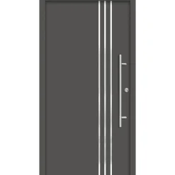 SplenDoor  Premium-Haustür Passivedoor Kalmar energiesparend anthrazit 100 x 200 cm rechts