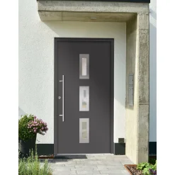 SplenDoor  Premium-Haustür Passivedoor Aalborg RC2 energiesparend einbruchsicher anthrazit 110 x 210 cm links