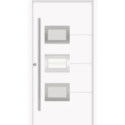 SplenDoor Premium-Haustür Passivedoor Bergen energiesparend weiss 110 x 210 cm links