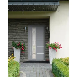 SplenDoor  Premium-Haustür Passivedoor Uppsala RC2 energiesparend einbruchsicher grau 100 x 200 cm links