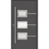 SplenDoor  Premium-Haustür Passivedoor Bergen RC2 energiesparend einbruchsicher anthrazit 100 x 210 cm links