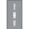 SplenDoor  Premium-Haustür Passivedoor Aalborg energiesparend grau 100 x 200 cm rechts
