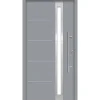 SplenDoor  Premium-Haustür Passivedoor Umea RC2 energiesparend einbruchsicher grau 100 x 200 cm rechts