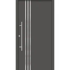 SplenDoor  Premium-Haustür Passivedoor Kalmar energiesparend anthrazit 110 x 210 cm links