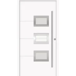 SplenDoor  Premium-Haustür Passivedoor Bergen RC2 energiesparend einbruchsicher weiss 100 x 200 cm rechts