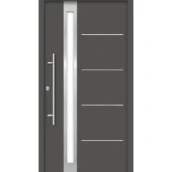 SplenDoor Premium-Haustür Passivedoor Umea energiesparend anthrazit 100 x 200 cm links