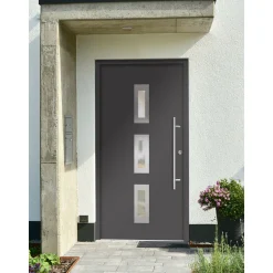SplenDoor  Premium-Haustür Passivedoor Aalborg energiesparend anthrazit 100 x 210 cm rechts