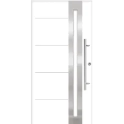 SplenDoor  Premium-Haustür Passivedoor Eksjo RC2 energiesparend einbruchsicher weiss 100 x 200 cm rechts