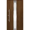 SplenDoor  Premium-Haustür Passivedoor Stockholm RC2 energiesparend einbruchsicher nussbaum 100 x 210 cm links