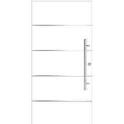 SplenDoor  Premium-Haustür Passivedoor Visby RC2 energiesparend einbruchsicher weiss 100 x 210 cm rechts