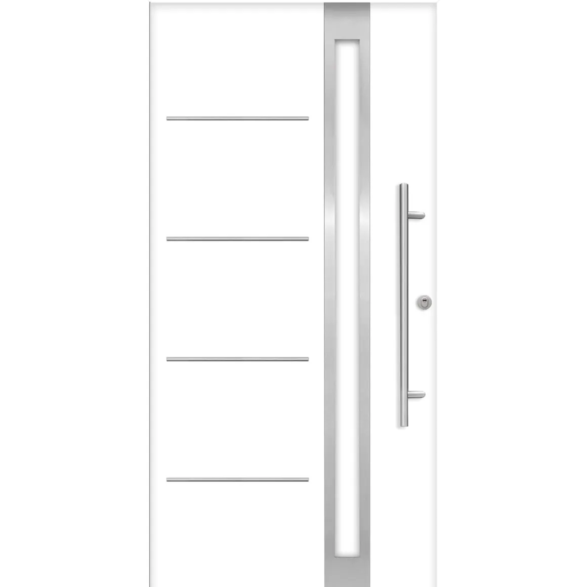 SplenDoor Premium-Haustür Passivedoor Umea RC2 energiesparend einbruchsicher weiss 110 x 210 cm rechts