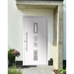 SplenDoor  Premium-Haustür Passivedoor Aalborg energiesparend weiss 100 x 200 cm links