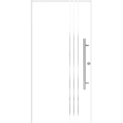 SplenDoor  Premium-Haustür Passivedoor Kalmar energiesparend weiss 100 x 200 cm rechts
