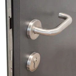 SplenDoor  Premium-Haustür Passivedoor Goeteborg RC2 energiesparend einbruchsicher anthrazit 100 x 210 cm links