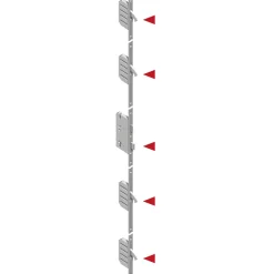SplenDoor  Sicherheits-Nebeneingangstuer NS4 RC2 auf Maß, Anthrazit, Links