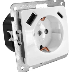 Steckdose Monaco mit USB-A/C-Anschluss