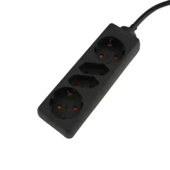 Steckdosenleiste 1,4 m 4-fach schwarz