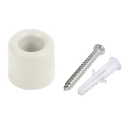 Suki Türstopper mit Schraube 2,6 cm weiß 2 Stück