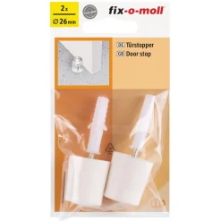 Suki Türstopper mit Schraube 2,6 cm weiß 2 Stück