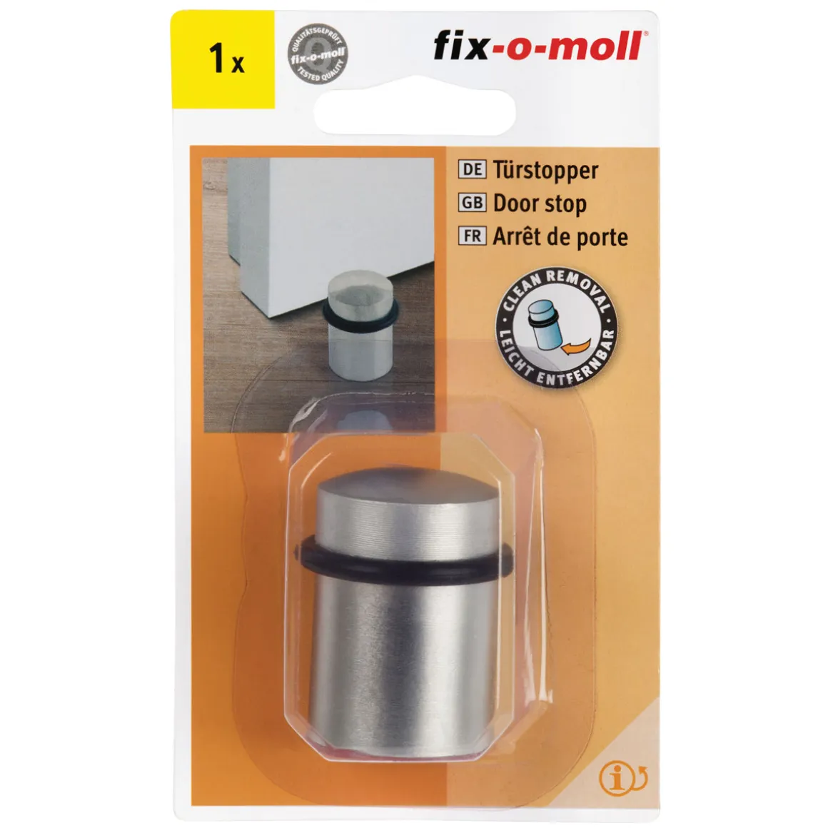 Suki Türstoppfer klebend 4,4 cm satiniert