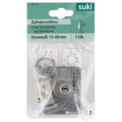 Suki Zylinderschloss verschiedenschließend 22 mm