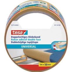 Tesa Doppelseitiges Klebeband universal 5 m x 50 mm