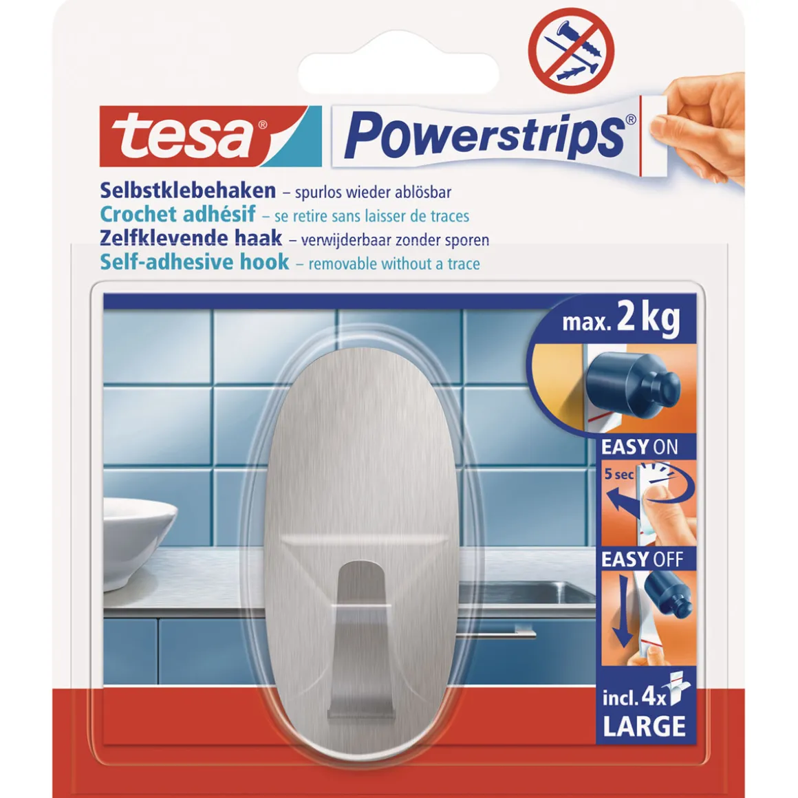 Tesa Haken Powerstrips LargeOval