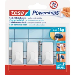 Tesa Haken Powerstrips Small Rechteckig weiß