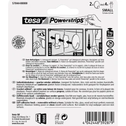 Tesa Haken Powerstrips Small Rund Metall