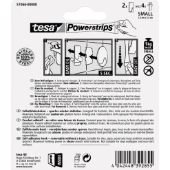 Tesa Haken Powerstrips Small Rechteckig Metall