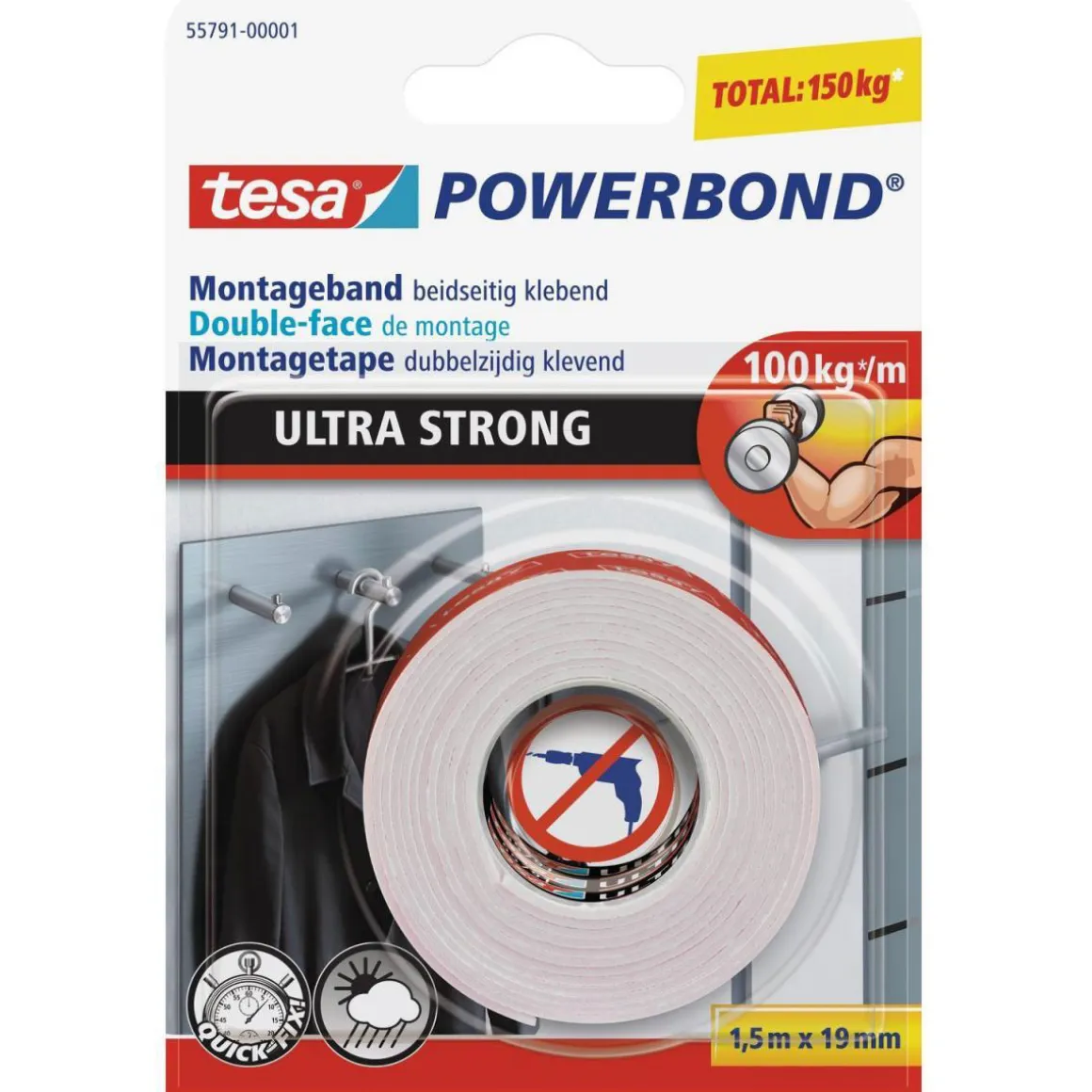 Tesa Powerbond Ultra Strong 1,5mx19 mm