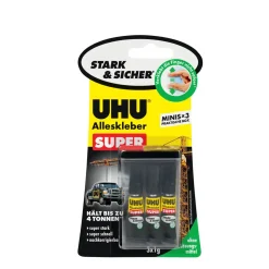 UHU  Alleskleber Super minis 3 x 1 g