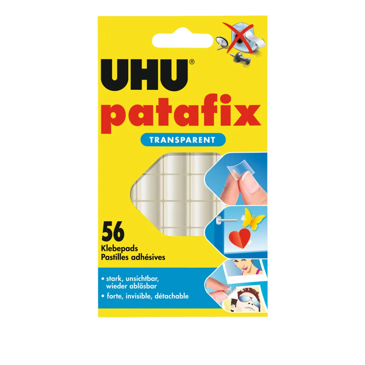 UHU Klebepads patafix transparent 56 St.