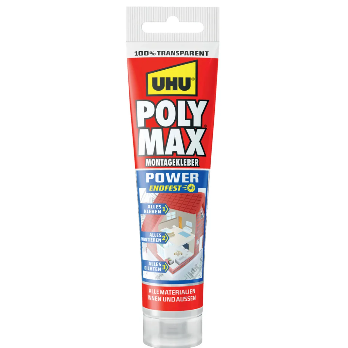 UHU  Montagekleber Poly Max Power transparent 115 g