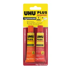 UHU  Zwei-Komponenten-Klebstoff plus sofortfest 35 g