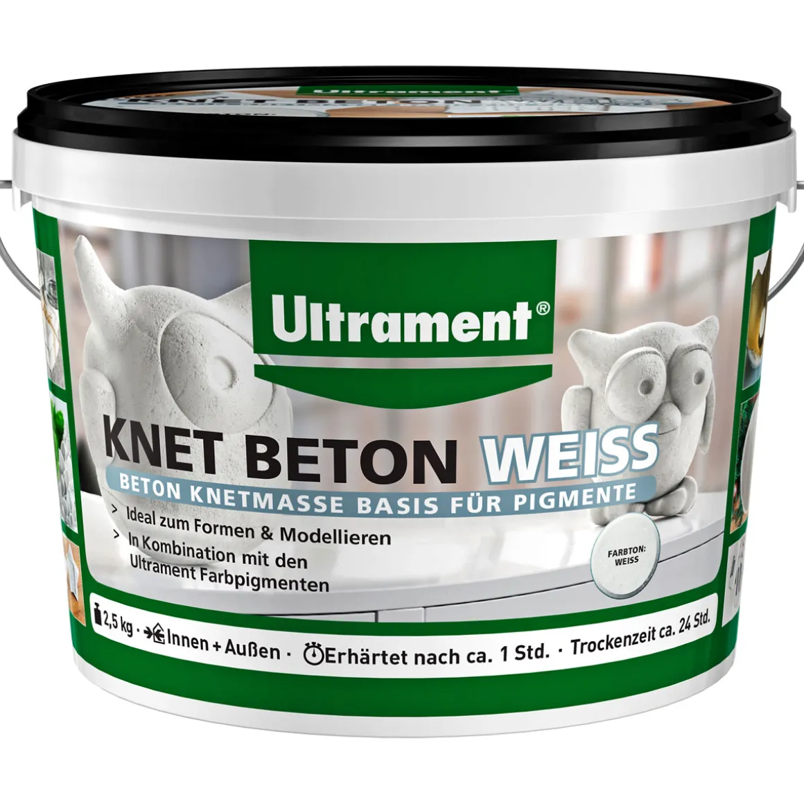 Ultrament Knet-Beton weiß 2,5 kg