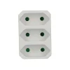 Unitec Euro-Adapter 3-fach weiß