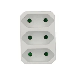 Unitec Euro-Adapter 3-fach weiß